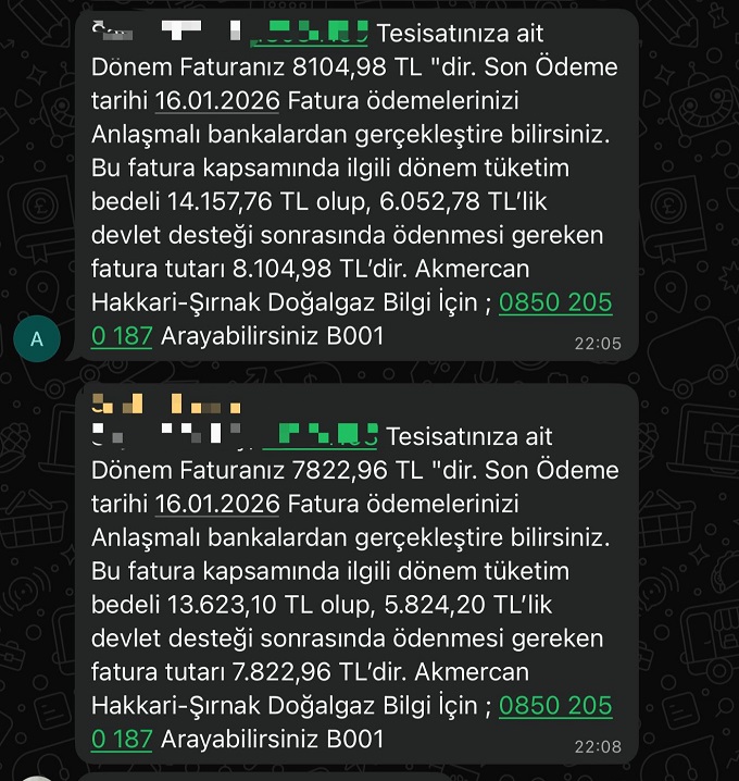 Fatura Dağalgaz