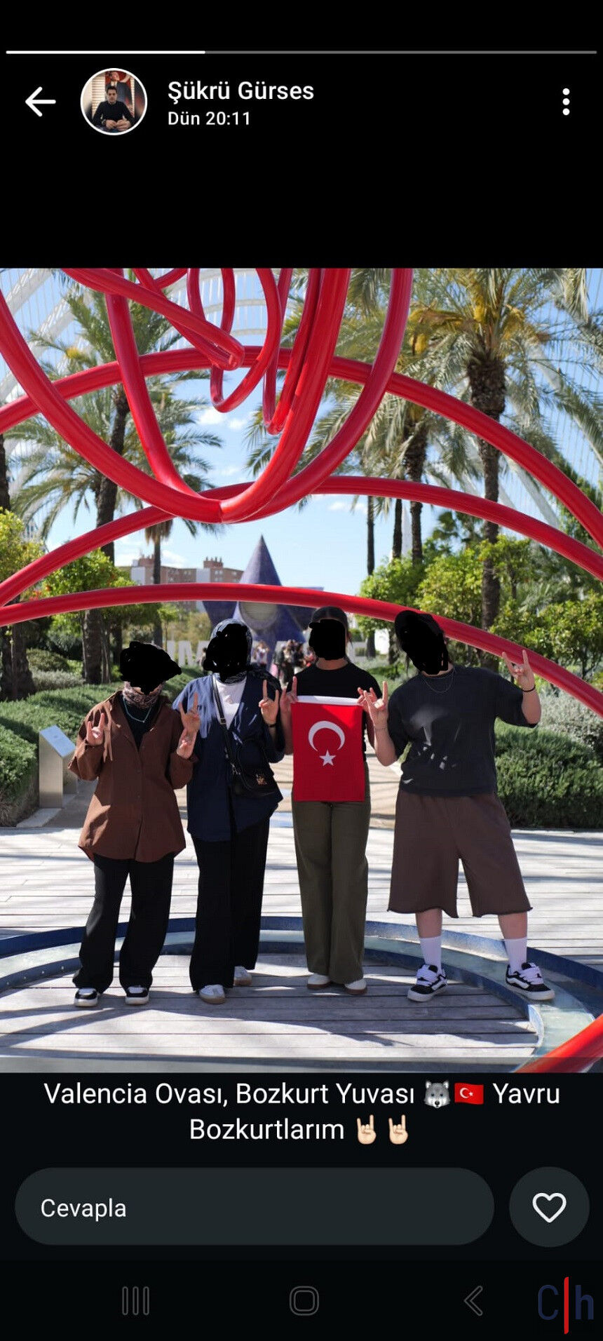 Hakkari Öğrenciler Bozkurt Işareti