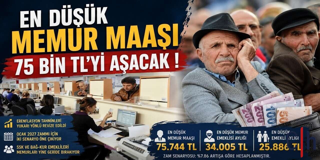 En Düşük Memur Maaşı 75 Bin TL’yi Aşacak !