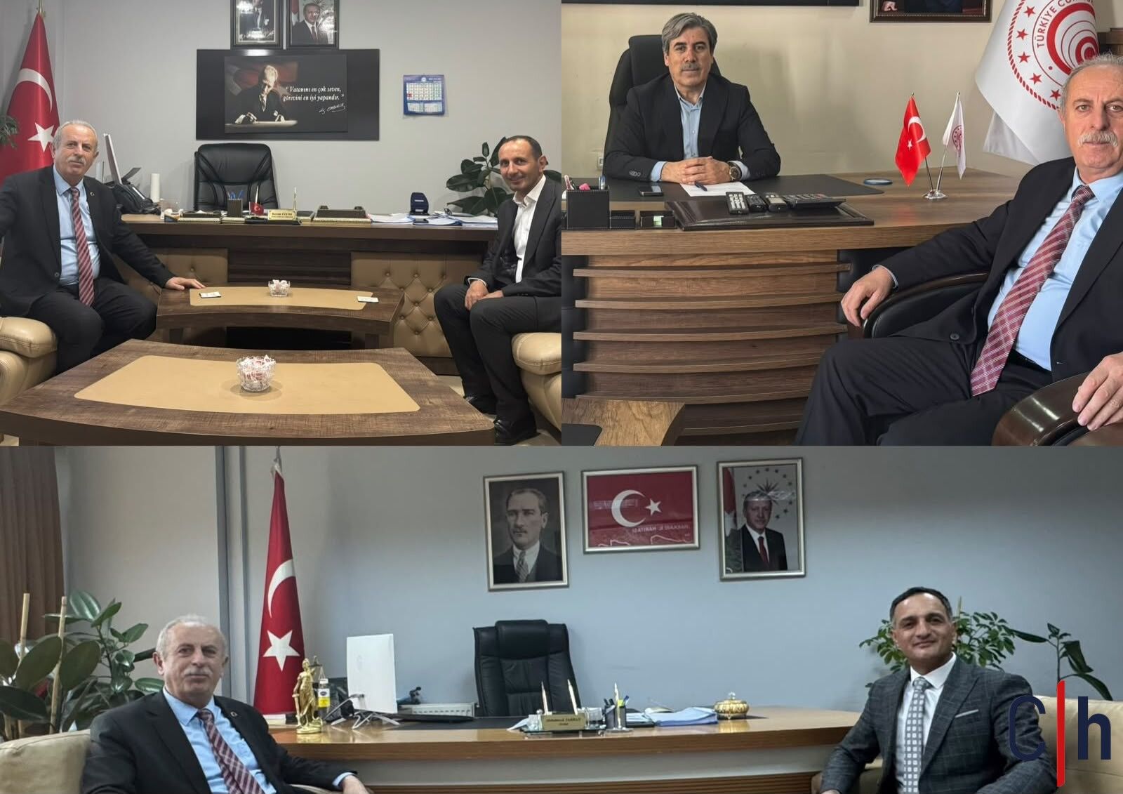 Keskin’den Kurum Amirlerine görevlerinde tebrik ziyareti