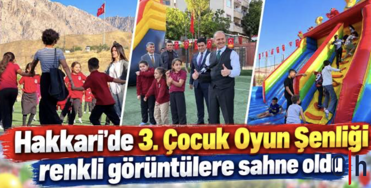 Hakkari'de çocuklar şenlikte doyasıya eğlendi
