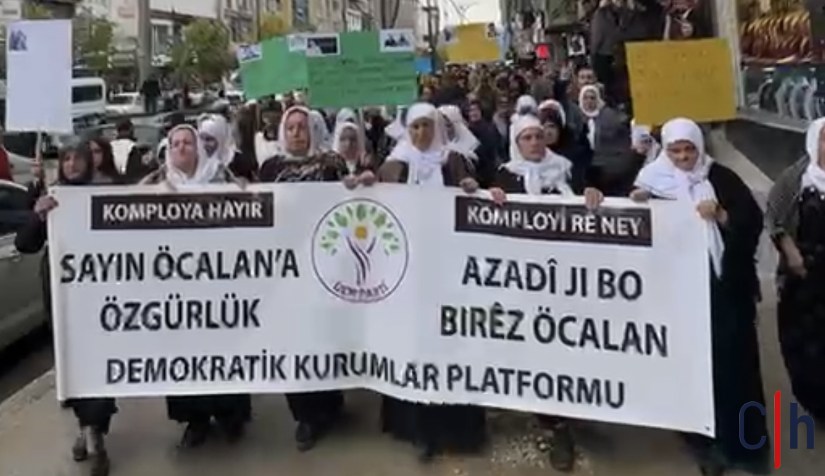 Gever’de 9 Ekim yürüyüşü: Öcalan’a özgürlük ve barış talebi