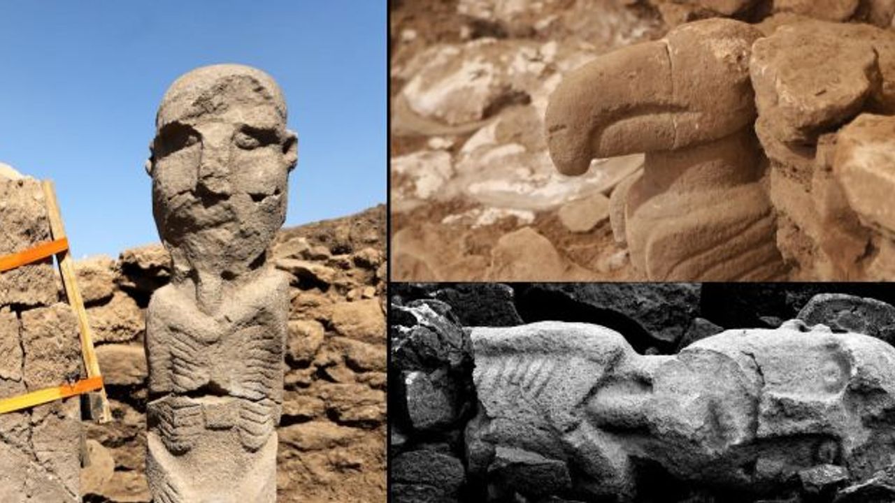Göbeklitepe: Tarihin sıfır noktasında ilk boyalı heykel bulundu