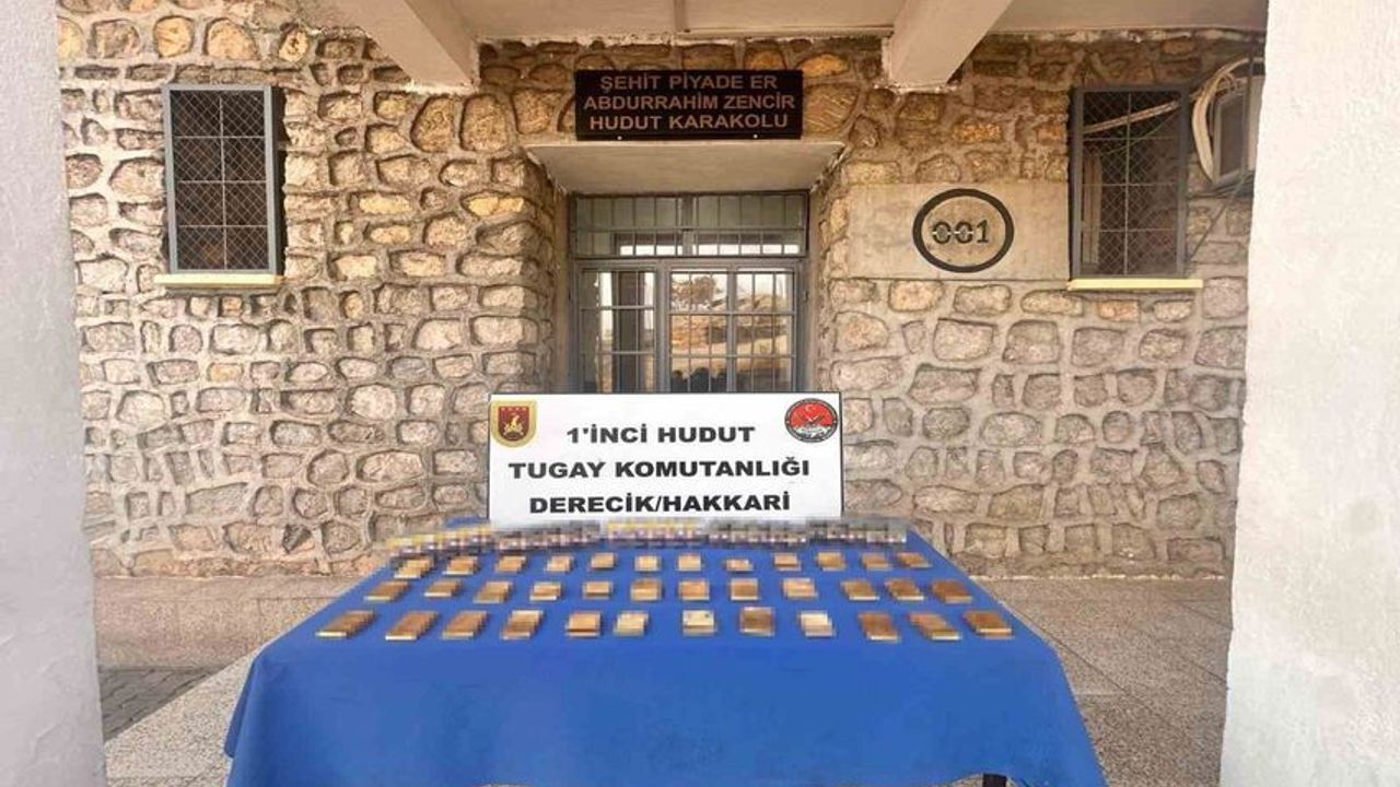 Hakkari Sınırında 36 Kilo 18 Gram Sarma Altın Ele Geçirildi