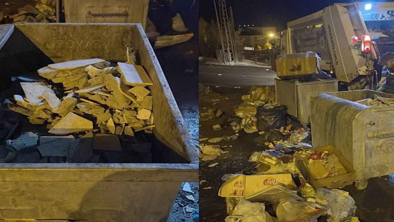Hakkari’de Çöp Konteynırlarına Moloz Atılmasına Vatandaşlardan Tepki