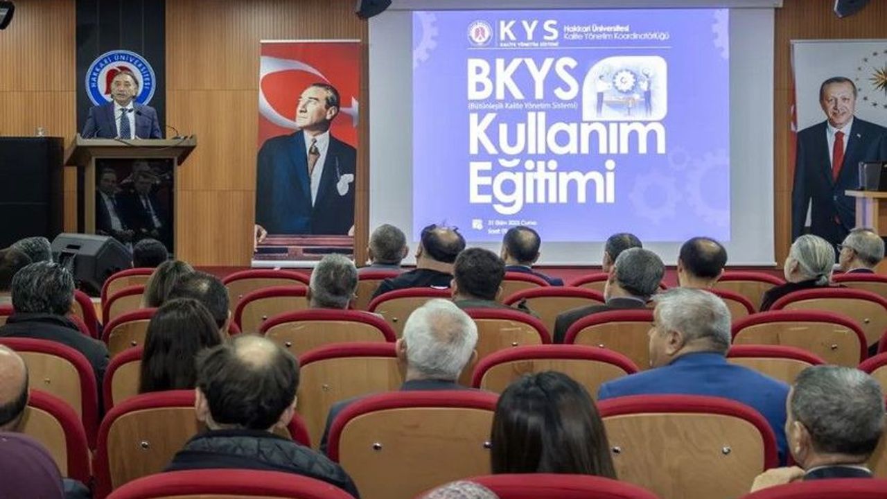 Hakkâri Üniversitesi’nde Bütünleşik Kalite Yönetim Sistemi (BKYS) Eğitimi Düzenlendi