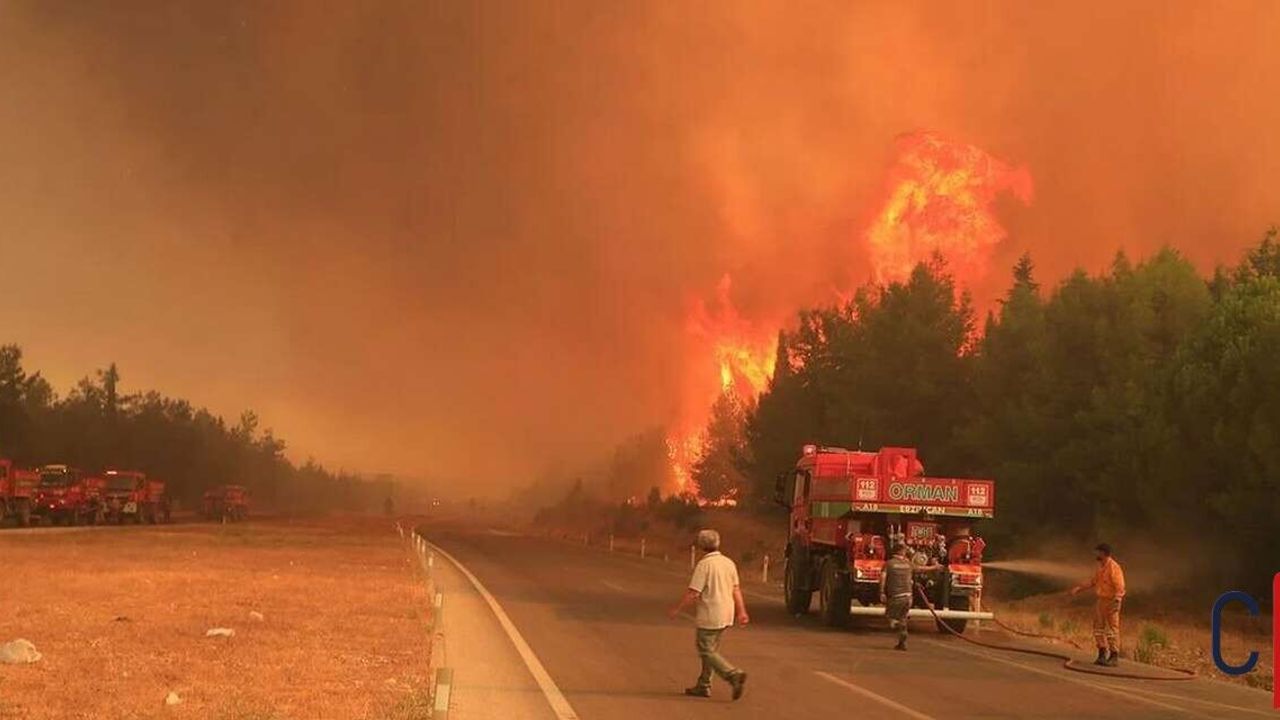 Antalya'da orman yangını: 254 ev tahliye edildi
