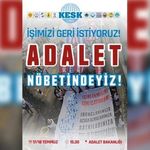 KESK'ten KHK İhraçları İçin Ankara'da Nöbet Eylemi