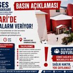 SES Hakkari: “Sağlık Alarm Veriyor” Basın Açıklamasına Davet