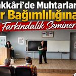 Hakkâri’de Muhtarlara Kumar Bağımlılığı Semineri
