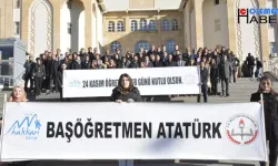 Hakkari'de 24 kasım Öğretmenler Günü kutlaması