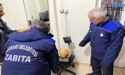 Hakkari Belediyesi Zabıta ekibi temizlik ve gramaj denetimi yaptı