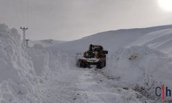 Hakkari'de Üs bölgelerde karla mücadele sürüyor