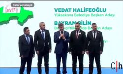 Davutoğlu Hakkari Belediye Başkan Adaylarını Tanıttı