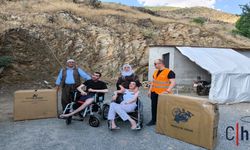 Başkan Aydoğdu Şırnak Uludere'de yaşayan 2 engelli kardeşlere yardım desteği