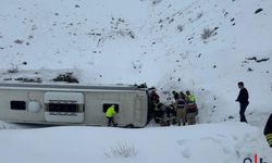 Otobüsün Şarampole Uçması Sonucu 1'i Ağır 21 Kişi Yaralandı