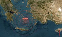 Ege Denizi'nde 5.2 büyüklüğünde deprem