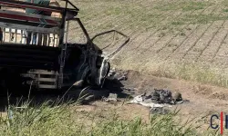 Baba ve Oğlu Yanmış Kamyonette Ölü Bulundu