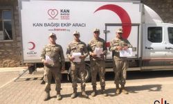 Jandarma Personeli, Hakkari’de Kan Bağışı Kampanyasına Katıldı