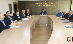 Hakkari'de Eğitim Değerlendirme ve Koordinasyon Toplantısı Gerçekleştirildi