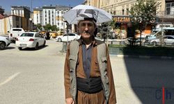 Hakkari’de Görenleri Gülümseten Manzara: Hasan Amca’nın Kafa Şemsiyesi