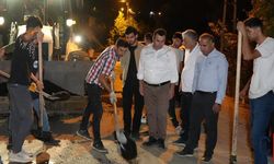 Derecik’te Gece Yarısına Kadar Asfalt Çalışması