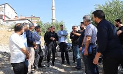Başkan Şakar ve Kaymakam Akpınar çalışmaları inceledi