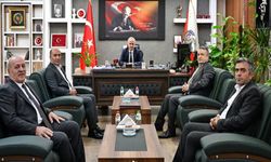 HATSO Başkanı Taş ve Heyeti, Müdür Ayata’yı Ziyaret Etti