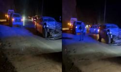 Hakkari’de Gece Saatlerinde Maddi Hasarlı Trafik Kazası