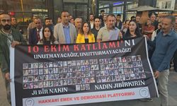 Hakkari'de 10 Ekim Ankara Gar Katliamı’nın 10. Yılında Anma