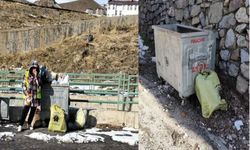 Hakkari’de Dondurucu Soğuğa Rağmen Temizlik Mesaisi Sürüyor