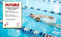 Hakkari Kapalı Yüzme Havuzu’nun 2026 Ücret Tarifesi Açıklandı