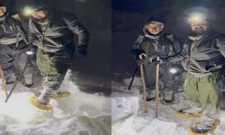 Şemdinli’de Kar ve Geceye Meydan Okuyan Dayanışma: 15 Kiloluk Parça Sırtlarda Taşındı