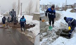 Hakkari Belediyesi Ekipleri Zorlu Kış Şartlarına Meydan Okuyor