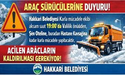 Hakkari’de Karla Mücadele Çalışması Yapılacak: Sürücülere Uyarı
