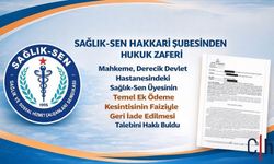 Sağlık-Sen Hakkari’den hukuk zaferi: Ek ödeme kesintisi iptal edildi
