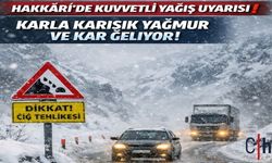 Hakkâri İçin Kuvvetli Yağış Uyarısı: Karla Karışık Yağmur ve Kar Bekleniyor