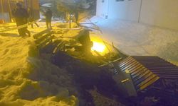 Hakkari’de istinat duvarı çöktü