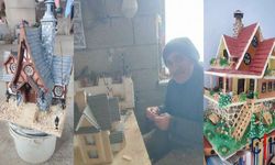 Hakkari'de Konuşma Engelli Harmancı, atıkları sanata dönüştürüyor