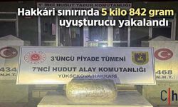 Hakkâri sınırında 5 kilo 842 gram uyuşturucu ele geçirildi