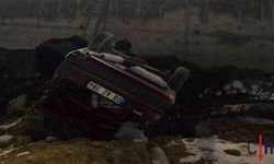 Korkutan Kaza: Araç Takla Attı, Sürücü Yaralı