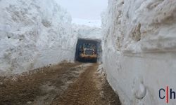 Hakkari'de Kar Kalınlığı 4 Metreyi Buldu, Ekskavatörler Devreye Girdi
