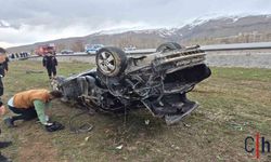 Feci kaza: Otomobil takla attı, 1 ölü, 2 yaralı