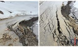 Colemêrg’te Köy Yolu Çöktü