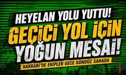 Heyelan Yolu Yuttu: Hakkâri’de Geçici Yol İçin Yoğun Mesai
