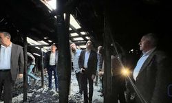 DEM Parti heyetinden yangınzede Çiftçi ailesine ziyaret