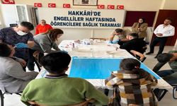 Hakkâri’de Engelliler Haftası’nda Öğrencilere Sağlık Taraması