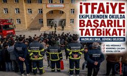 Hakkâri’de Lisede Yangın Tatbikatı Gerçekleştirildi