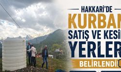 Hakkari’de Kurban Satış ve Kesim Noktaları Belirlendi
