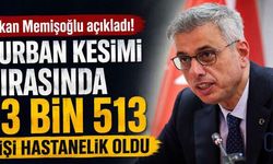 Bakan Memişoğlu: Kurban Kesiminde 13 Bin 513 Kişi Yaralandı